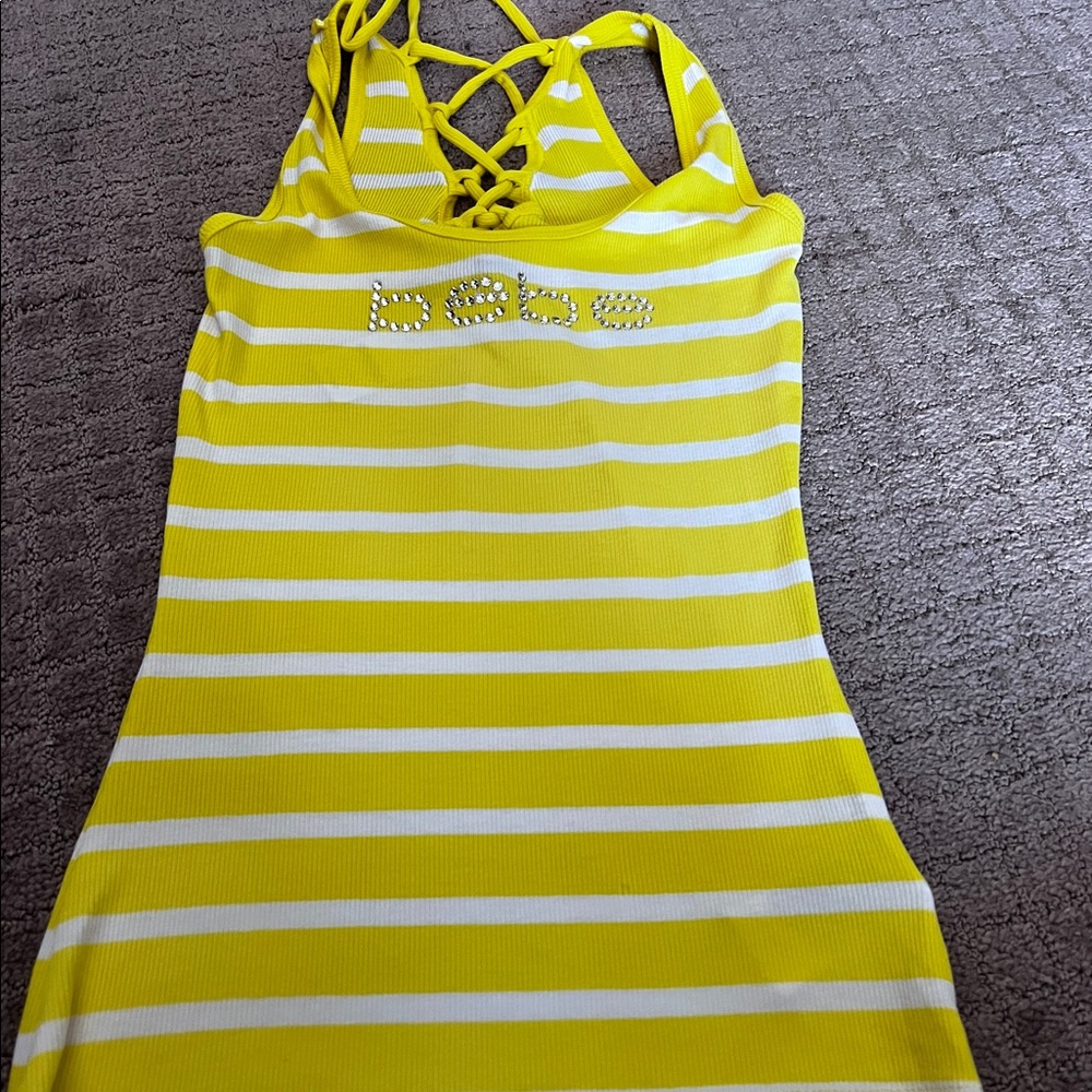 Bebe yellow top
